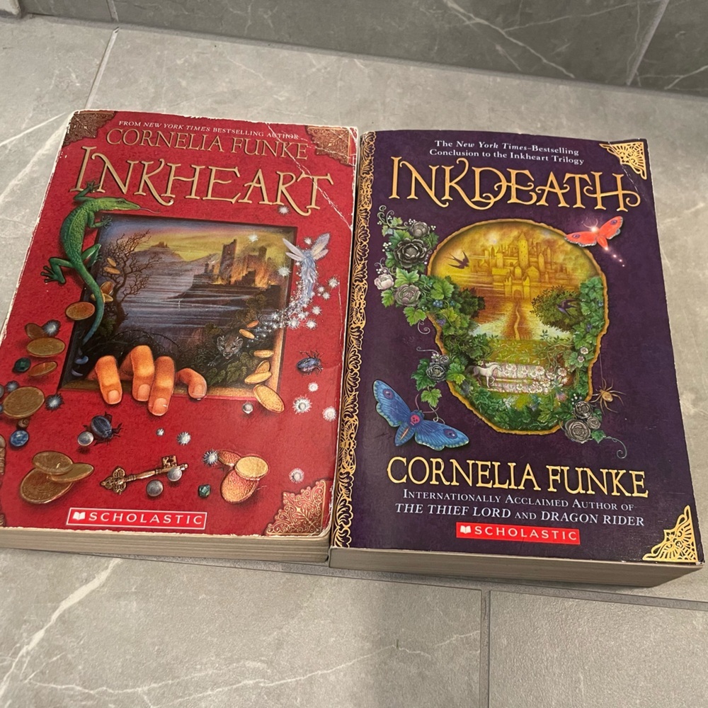INKHEART By Cornelia Funke Scholastic Book Duo paperback covers